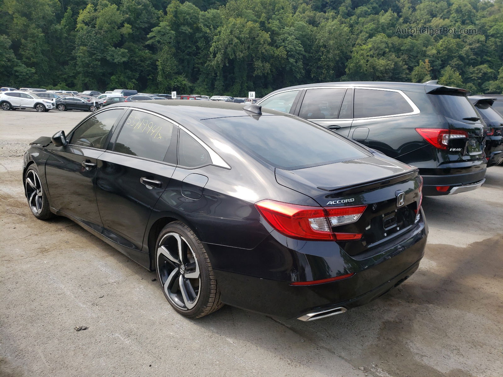 2019 Honda Accord Sport Black vin: 1HGCV2F3XKA021805