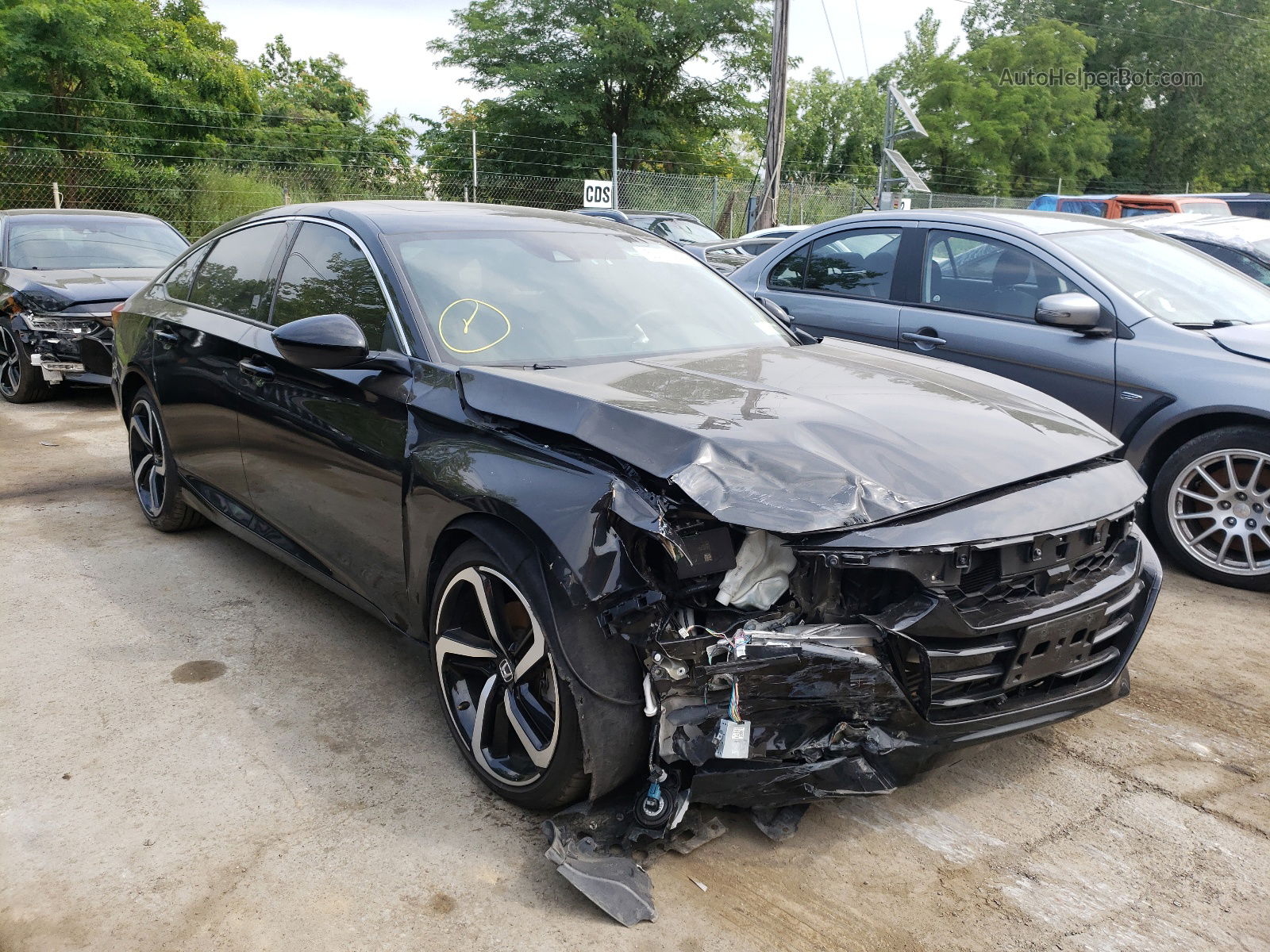 2019 Honda Accord Sport Black vin: 1HGCV2F3XKA021805