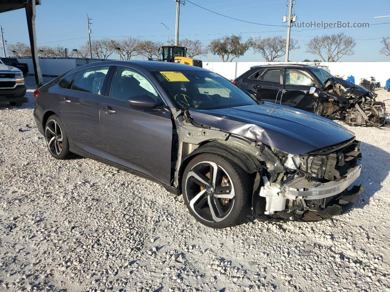 2020 Honda Accord Sport Gray vin: 1HGCV2F3XLA005041