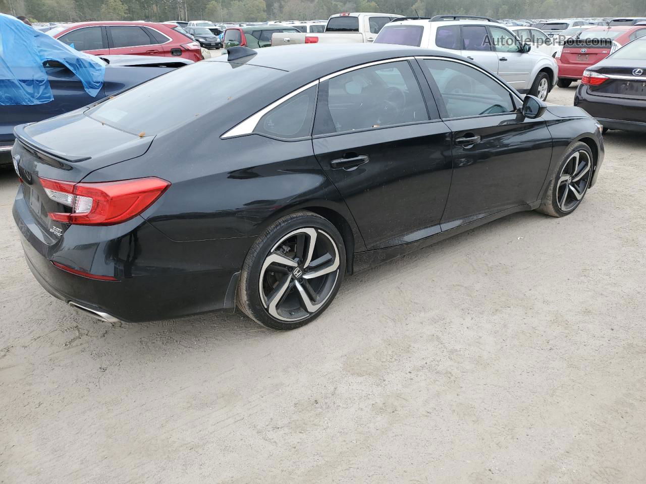 2020 Honda Accord Sport Black vin: 1HGCV2F3XLA031266