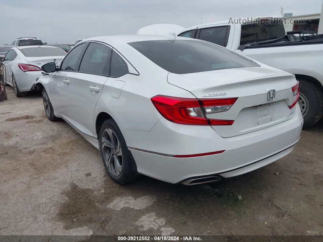 2019 Honda Accord Ex-l 2.0t White vin: 1HGCV2F50KA018722