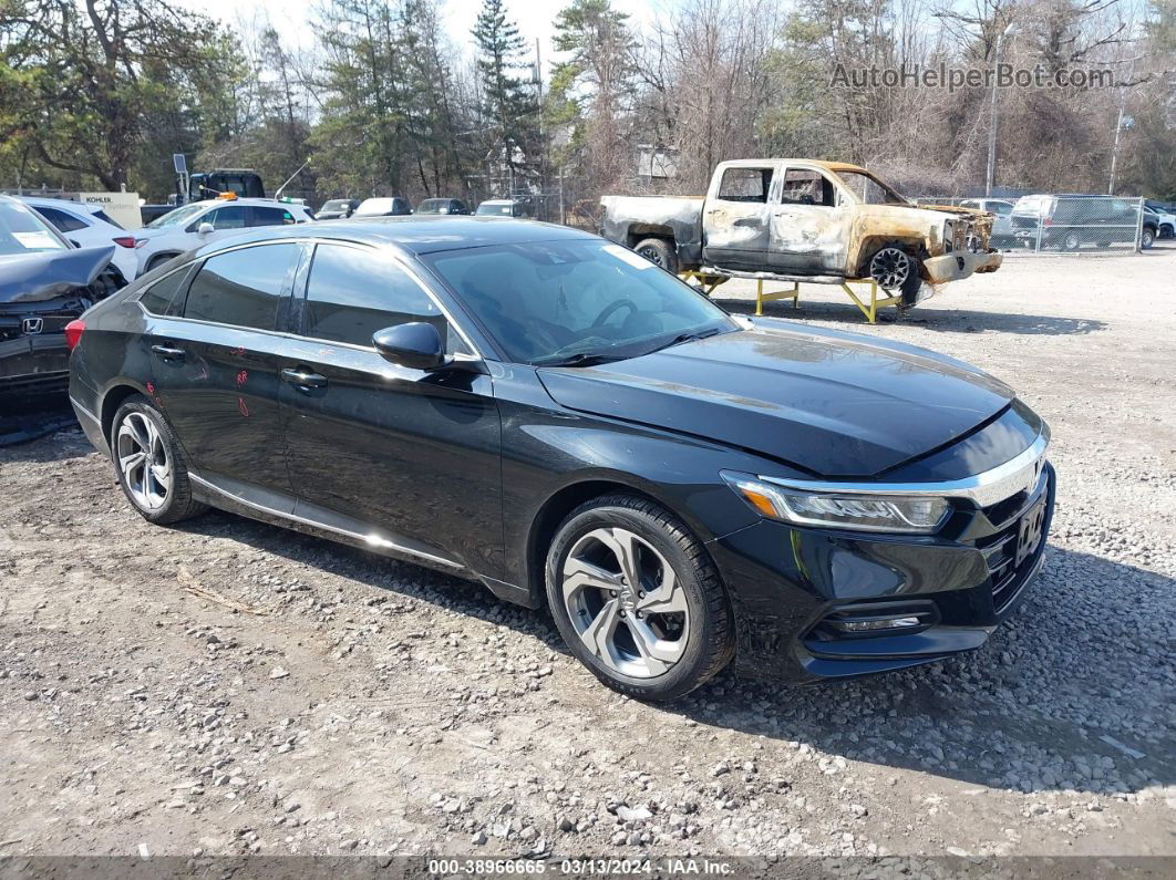 2018 Honda Accord Ex-l 2.0t Black vin: 1HGCV2F52JA027291