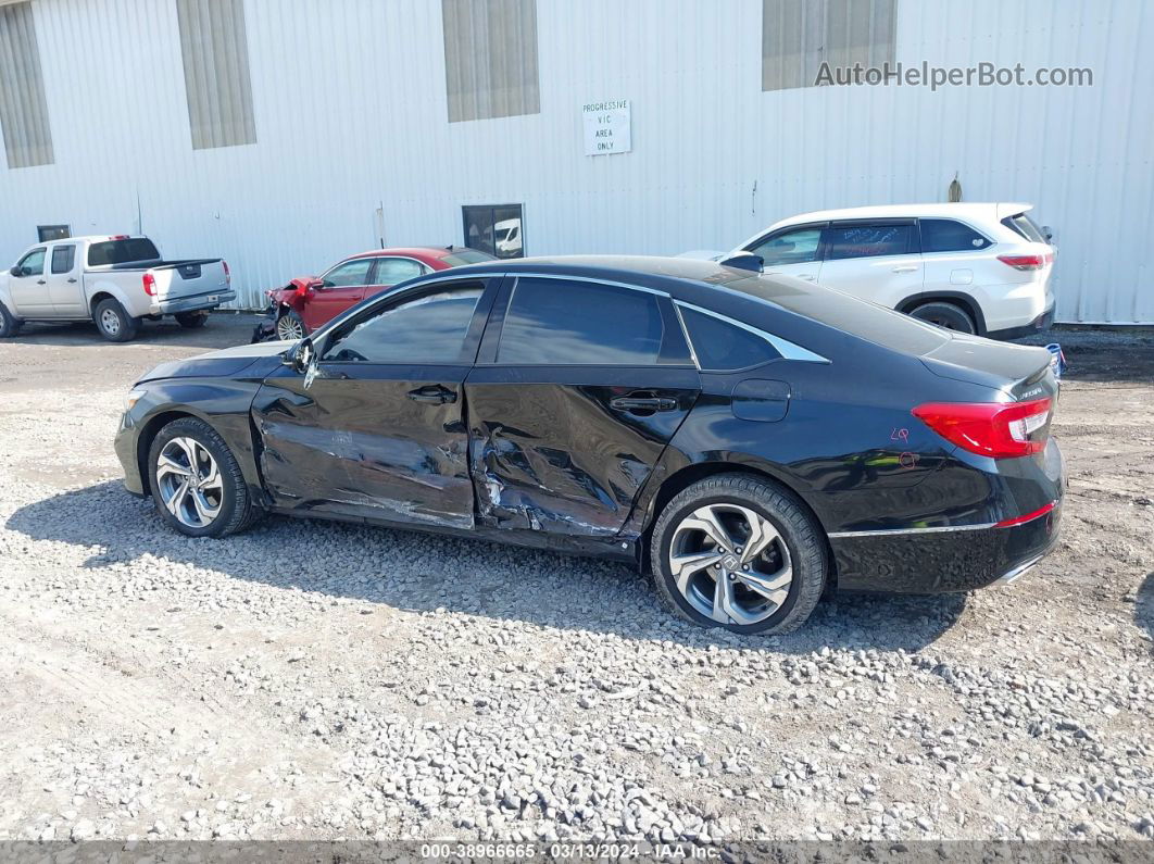 2018 Honda Accord Ex-l 2.0t Black vin: 1HGCV2F52JA027291