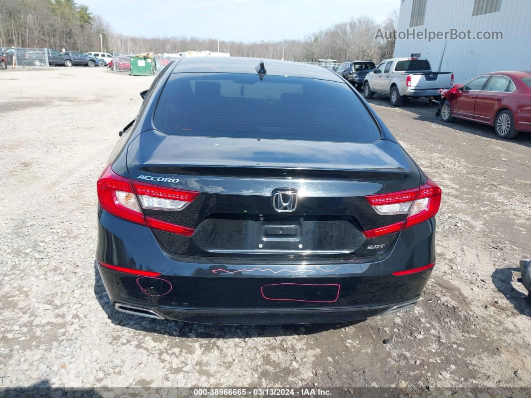 2018 Honda Accord Ex-l 2.0t Black vin: 1HGCV2F52JA027291