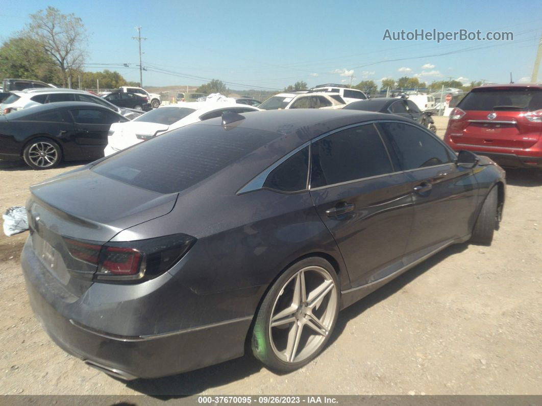 2018 Honda Accord Sedan Ex-l 2.0t Gray vin: 1HGCV2F53JA024156