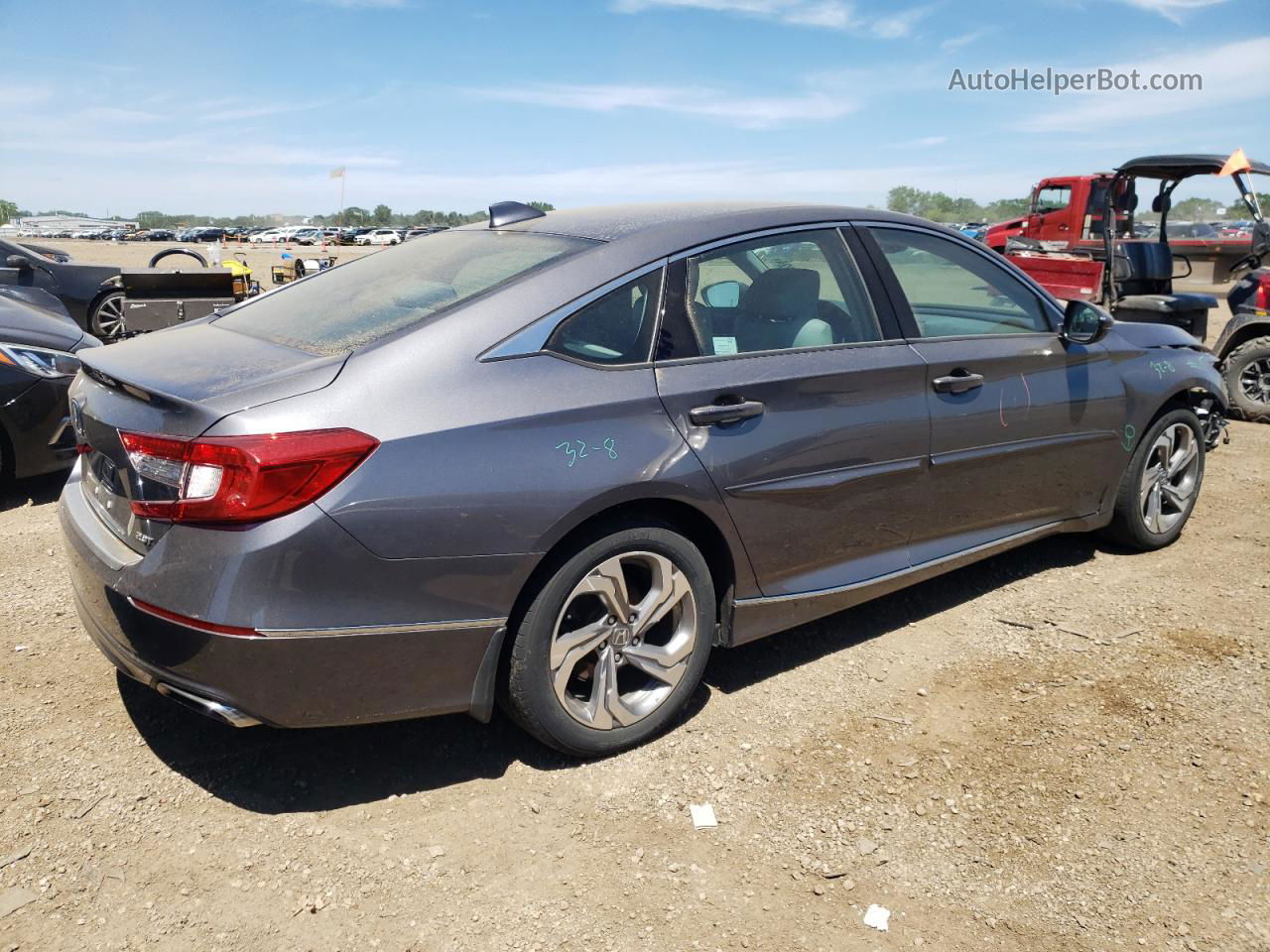 2018 Honda Accord Exl Gray vin: 1HGCV2F55JA022618