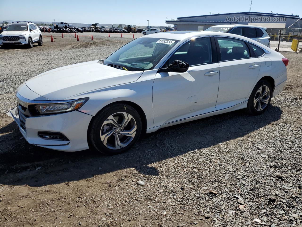 2020 Honda Accord Exl White vin: 1HGCV2F55LA015087