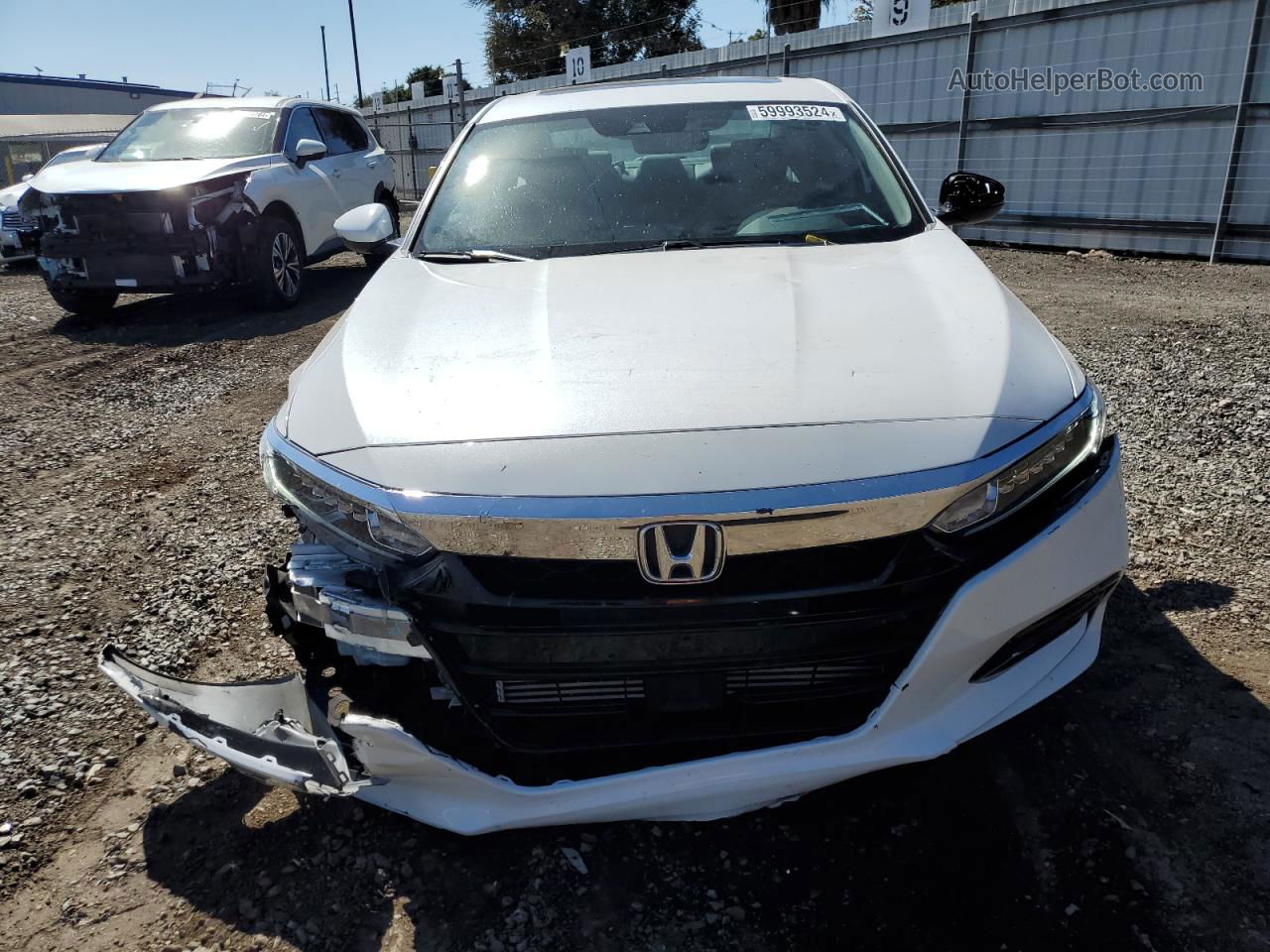 2020 Honda Accord Exl White vin: 1HGCV2F55LA015087