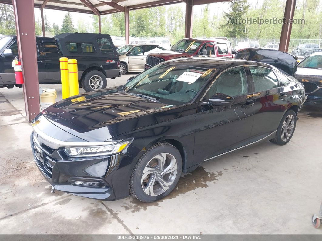 2018 Honda Accord Ex-l 2.0t Black vin: 1HGCV2F56JA006248