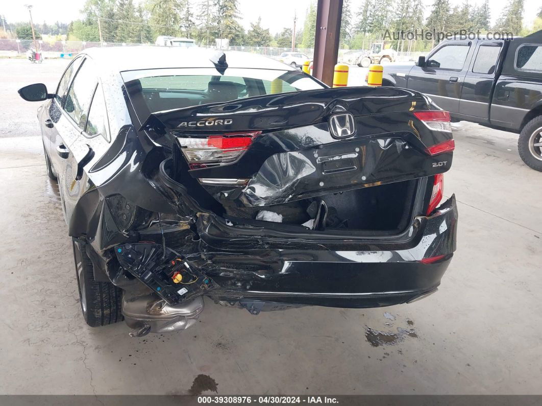 2018 Honda Accord Ex-l 2.0t Black vin: 1HGCV2F56JA006248