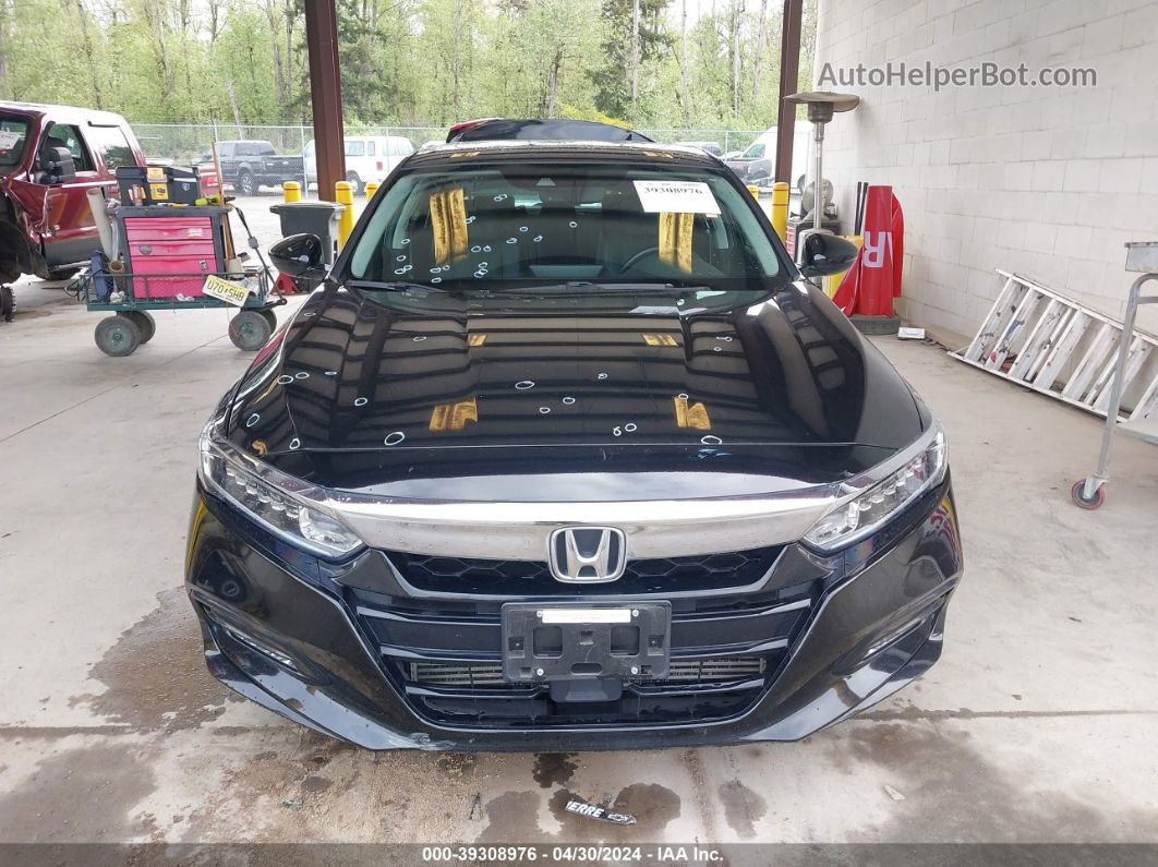 2018 Honda Accord Ex-l 2.0t Black vin: 1HGCV2F56JA006248