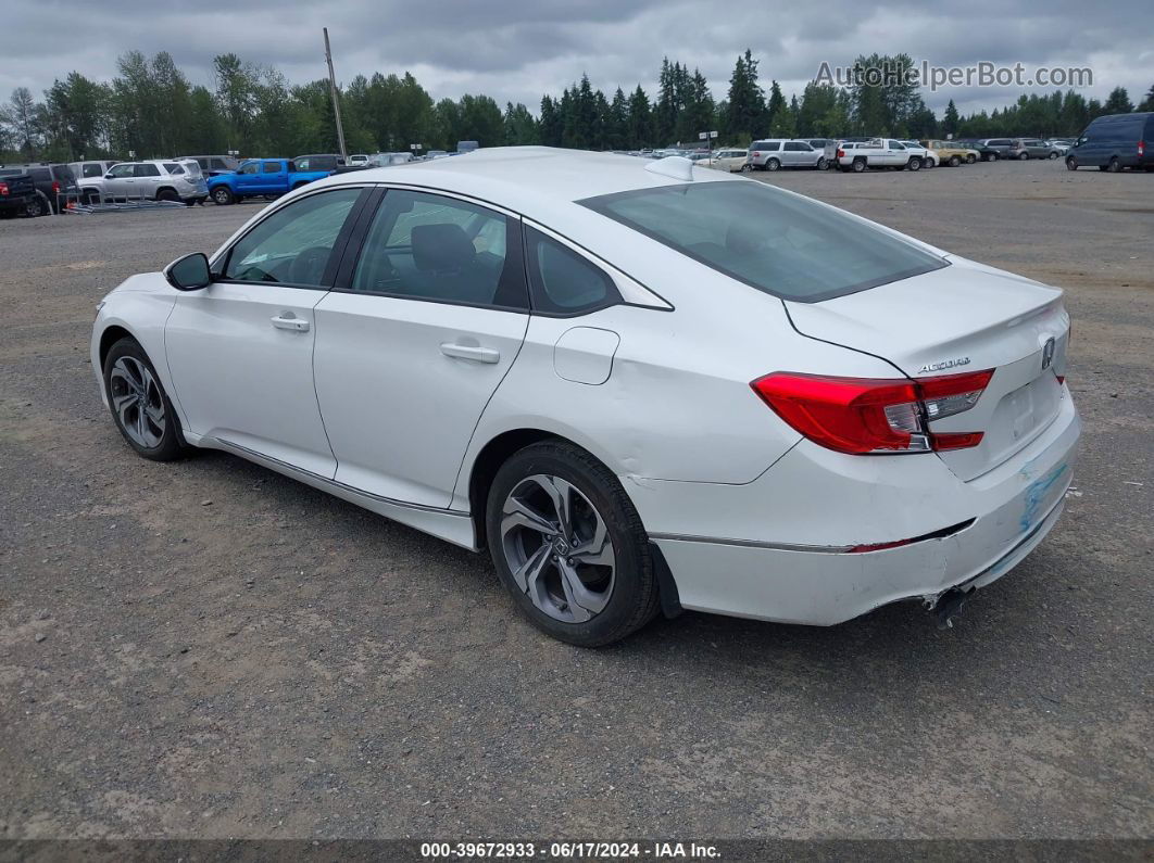 2018 Honda Accord Ex-l 2.0t White vin: 1HGCV2F56JA006847