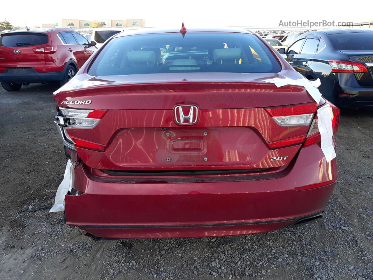 2018 Honda Accord Exl Burgundy vin: 1HGCV2F57JA009482