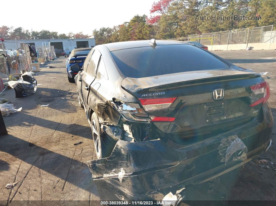 2018 Honda Accord Ex-l 2.0t Black vin: 1HGCV2F58JA006249