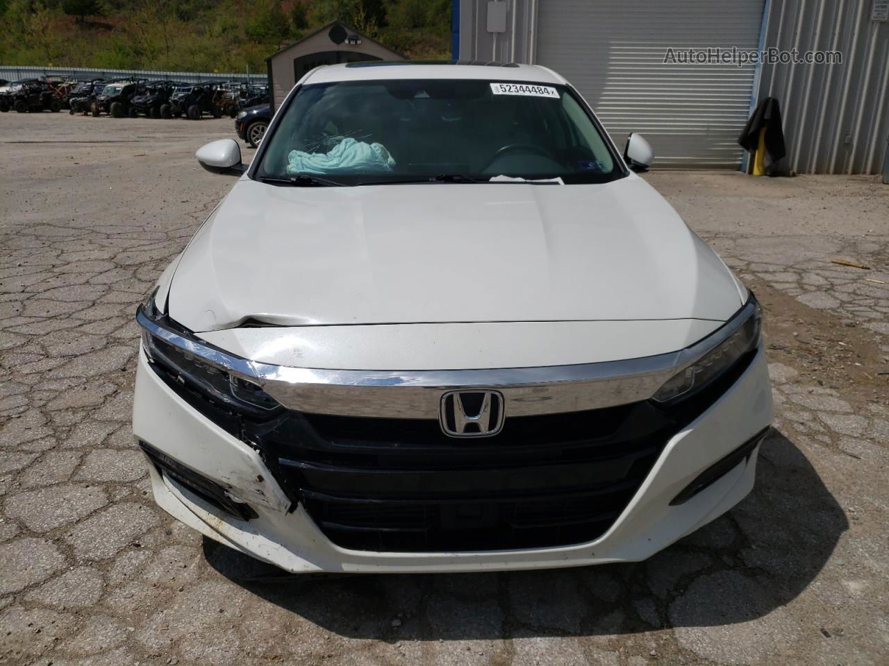 2019 Honda Accord Exl White vin: 1HGCV2F59KA017276