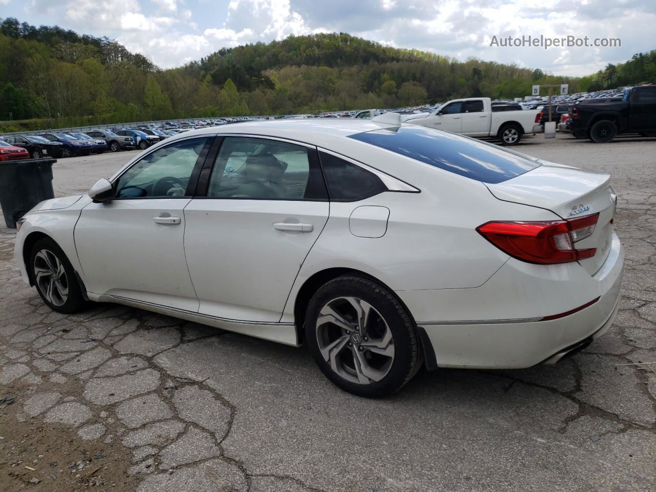 2019 Honda Accord Exl White vin: 1HGCV2F59KA017276