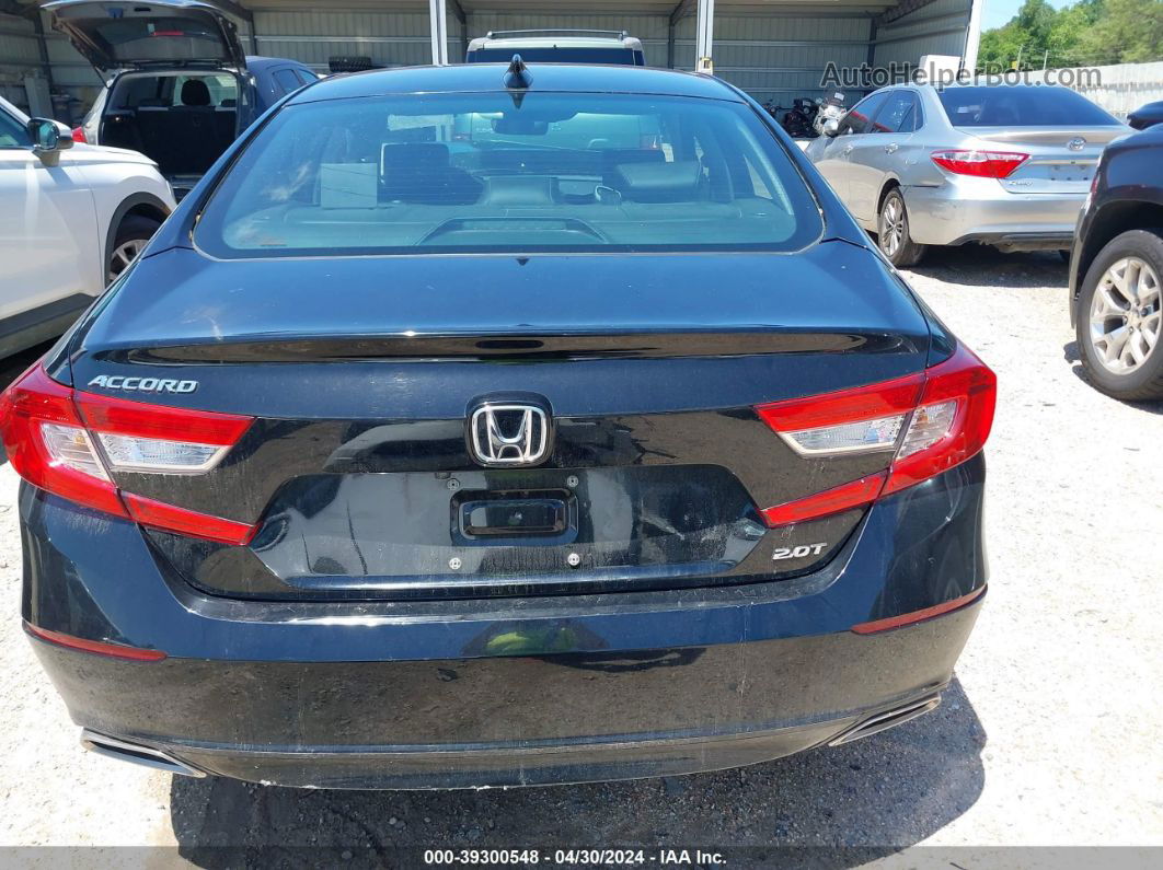 2018 Honda Accord Ex-l 2.0t Black vin: 1HGCV2F62JA032239