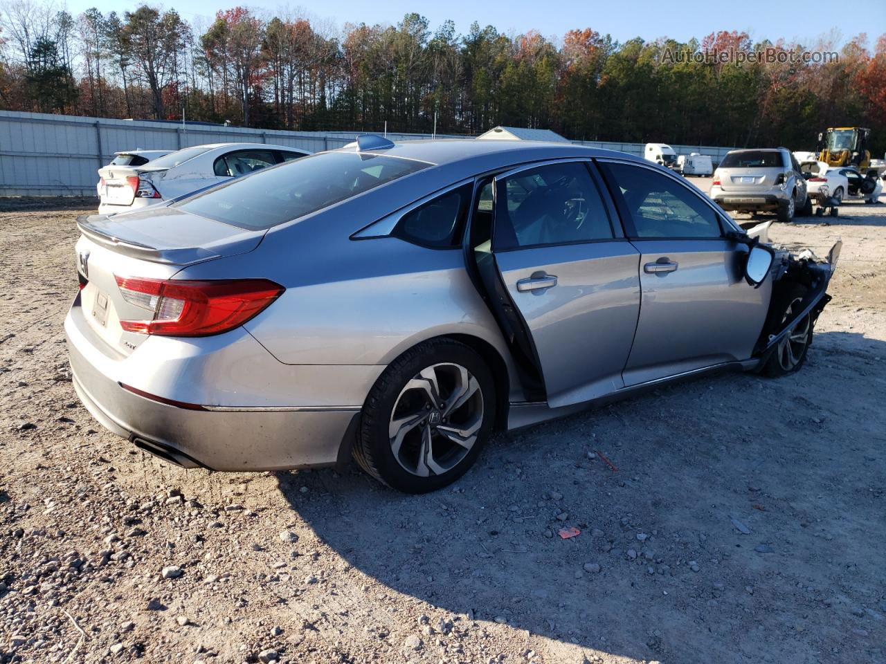 2018 Honda Accord Exl Silver vin: 1HGCV2F63JA019693