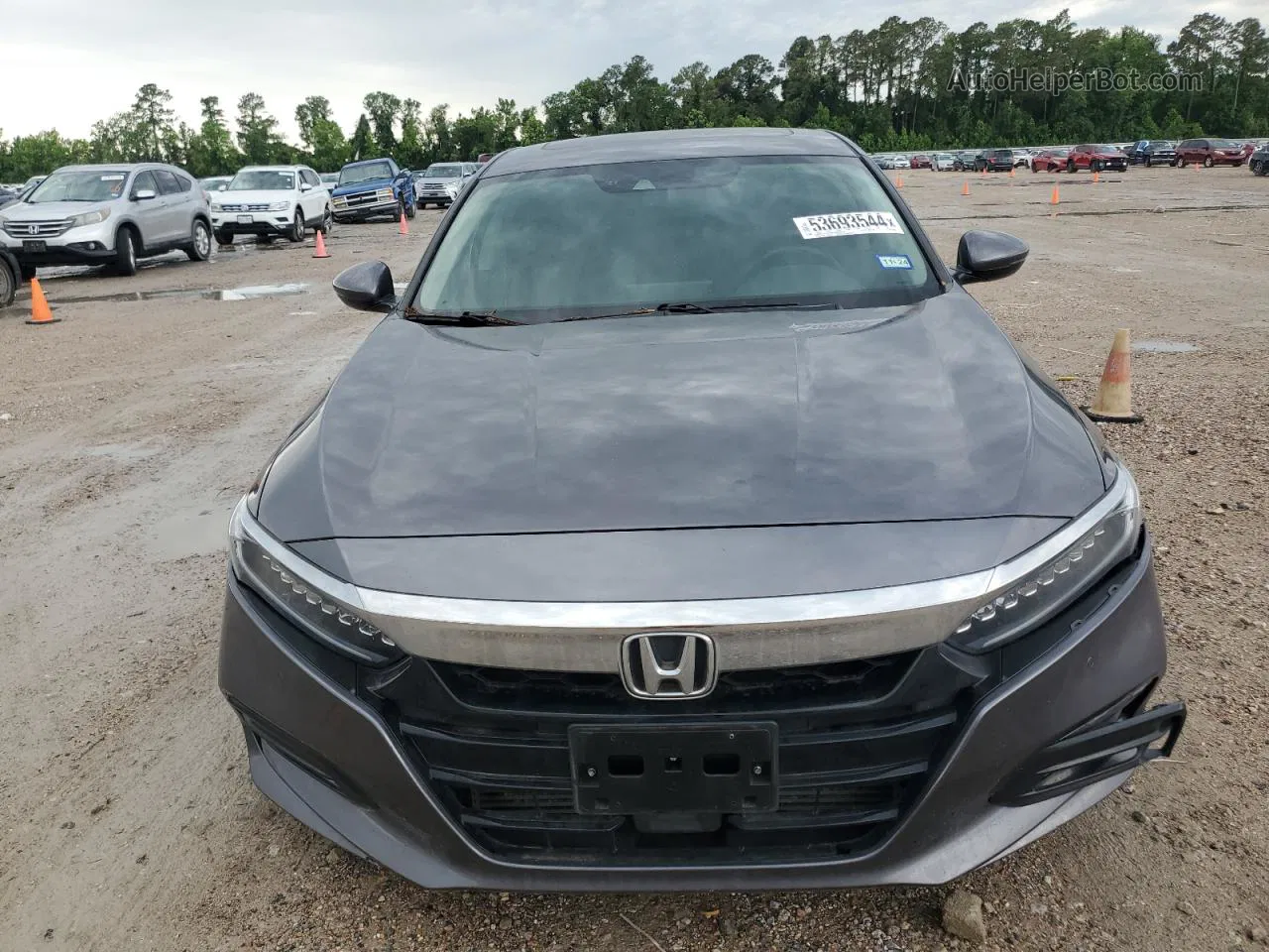 2019 Honda Accord Touring Gray vin: 1HGCV2F91KA012978