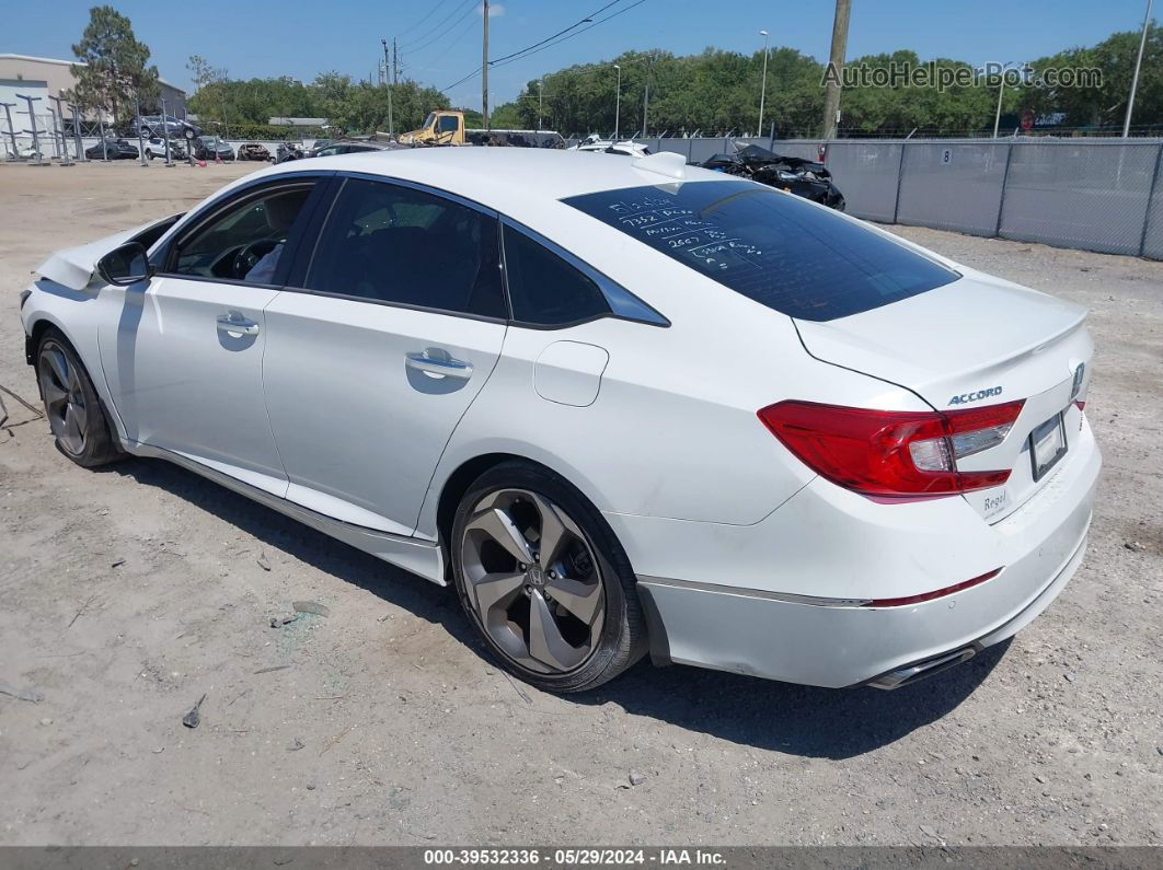 2019 Honda Accord Touring 2.0t White vin: 1HGCV2F91KA022667