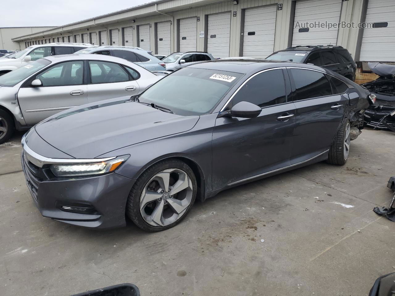 2018 Honda Accord Touring Серый vin: 1HGCV2F92JA015788