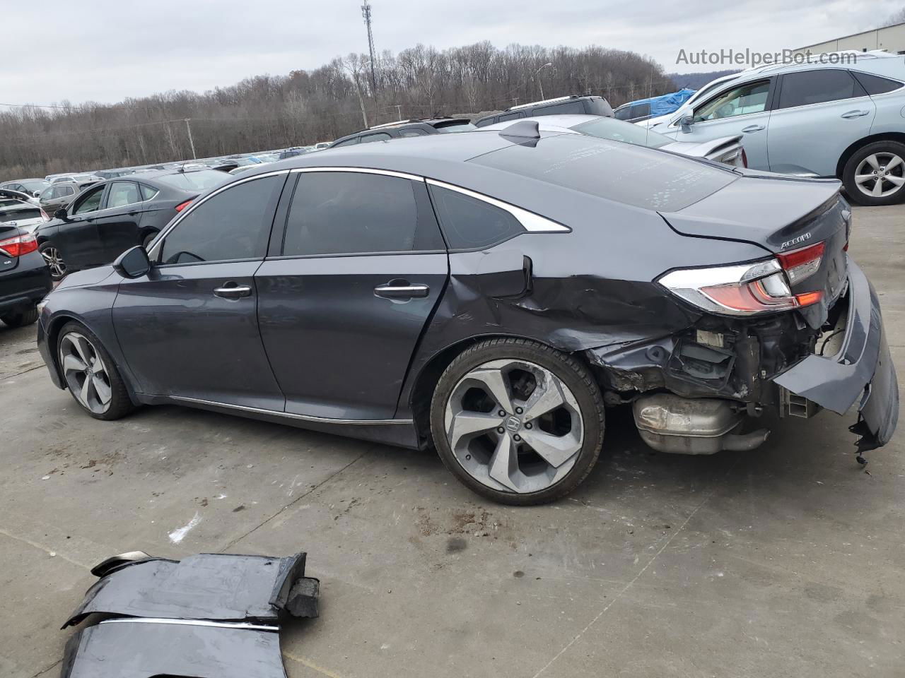 2018 Honda Accord Touring Gray vin: 1HGCV2F92JA015788