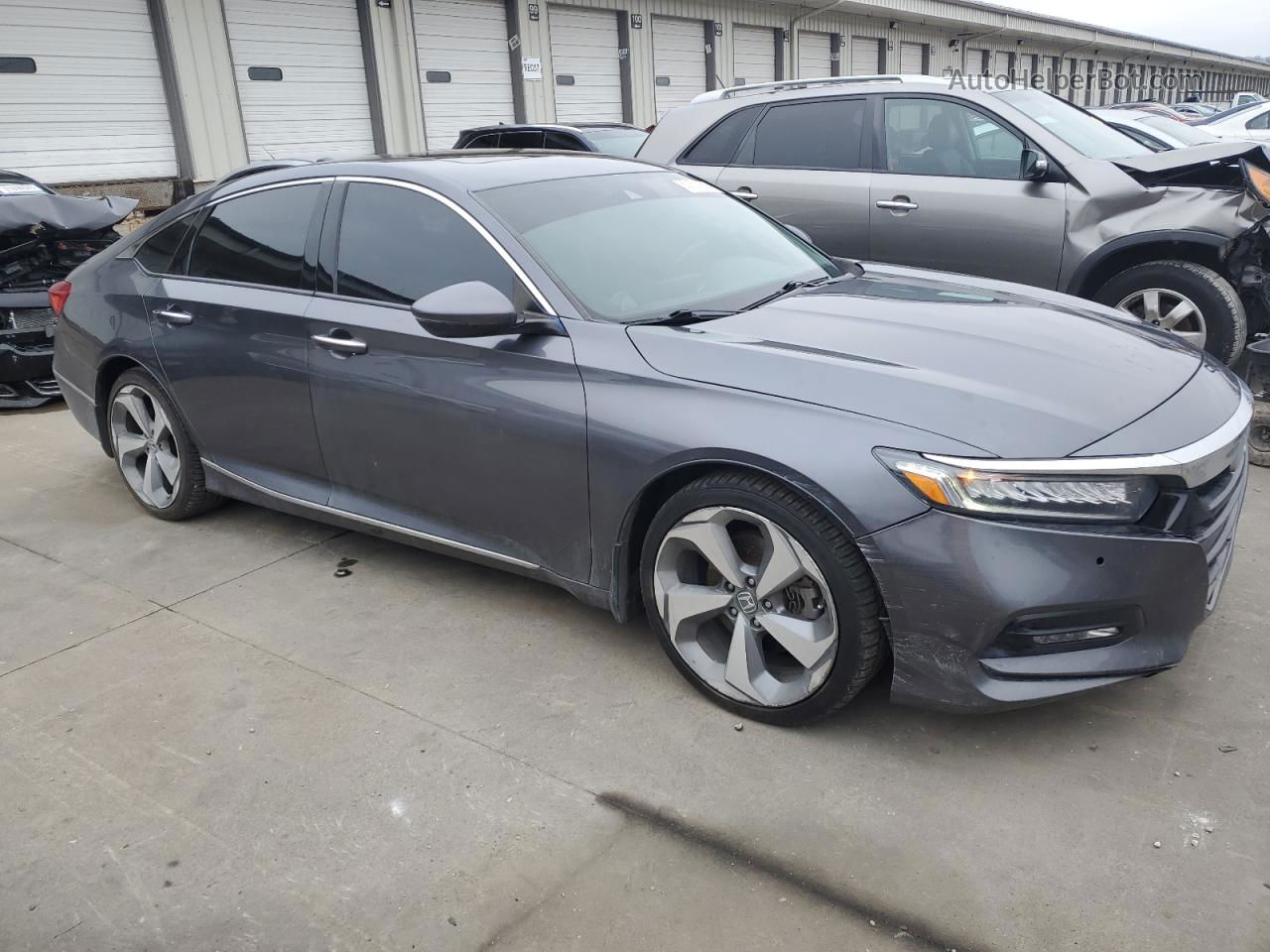 2018 Honda Accord Touring Gray vin: 1HGCV2F92JA015788