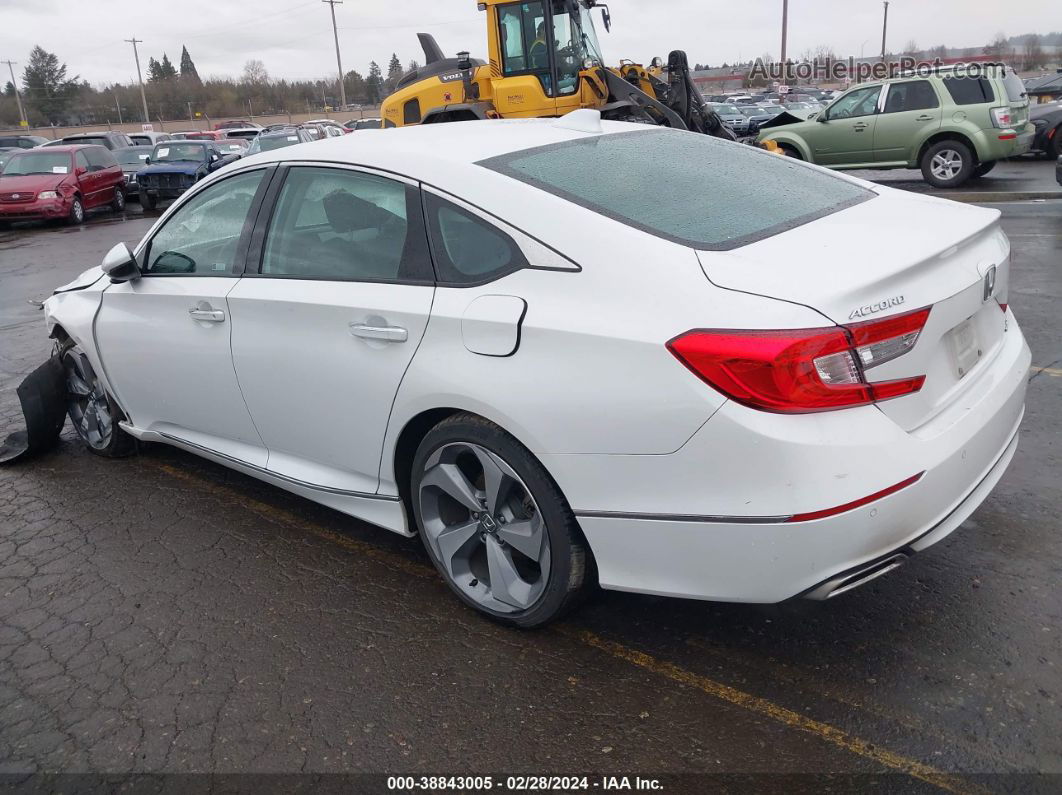 2019 Honda Accord Touring 2.0t White vin: 1HGCV2F92KA003299