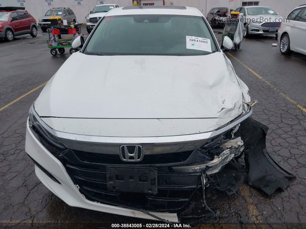 2019 Honda Accord Touring 2.0t White vin: 1HGCV2F92KA003299