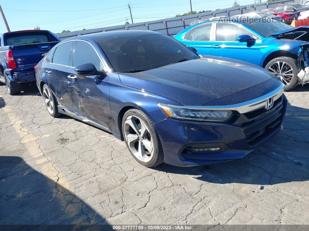 2018 Honda Accord Touring 2.0t Blue vin: 1HGCV2F93JA006596