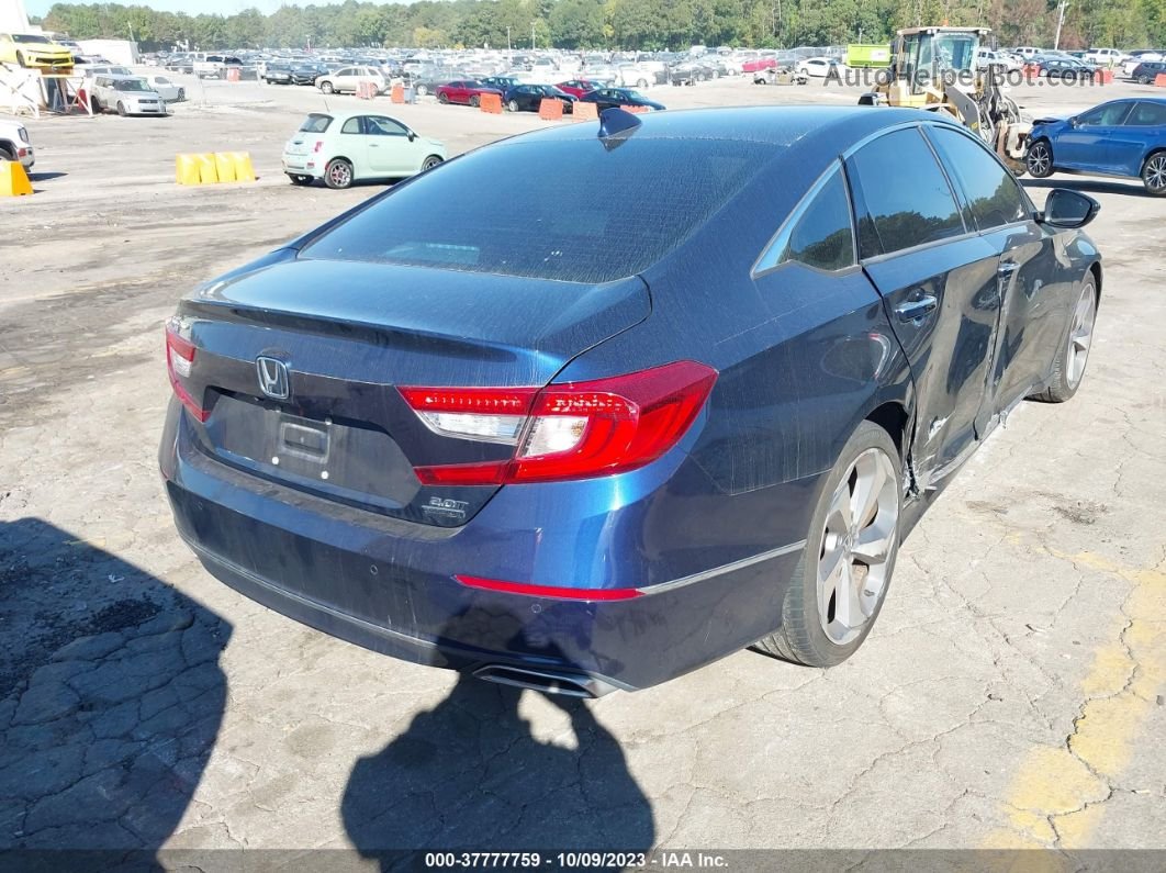 2018 Honda Accord Touring 2.0t Blue vin: 1HGCV2F93JA006596