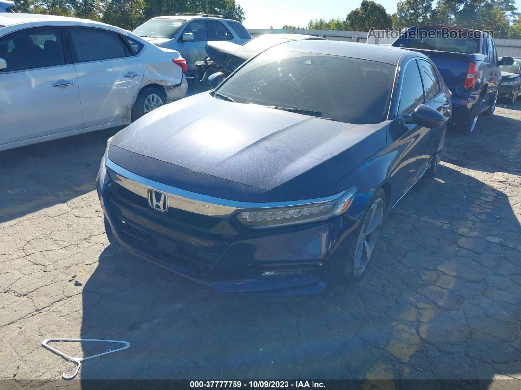 2018 Honda Accord Touring 2.0t Blue vin: 1HGCV2F93JA006596