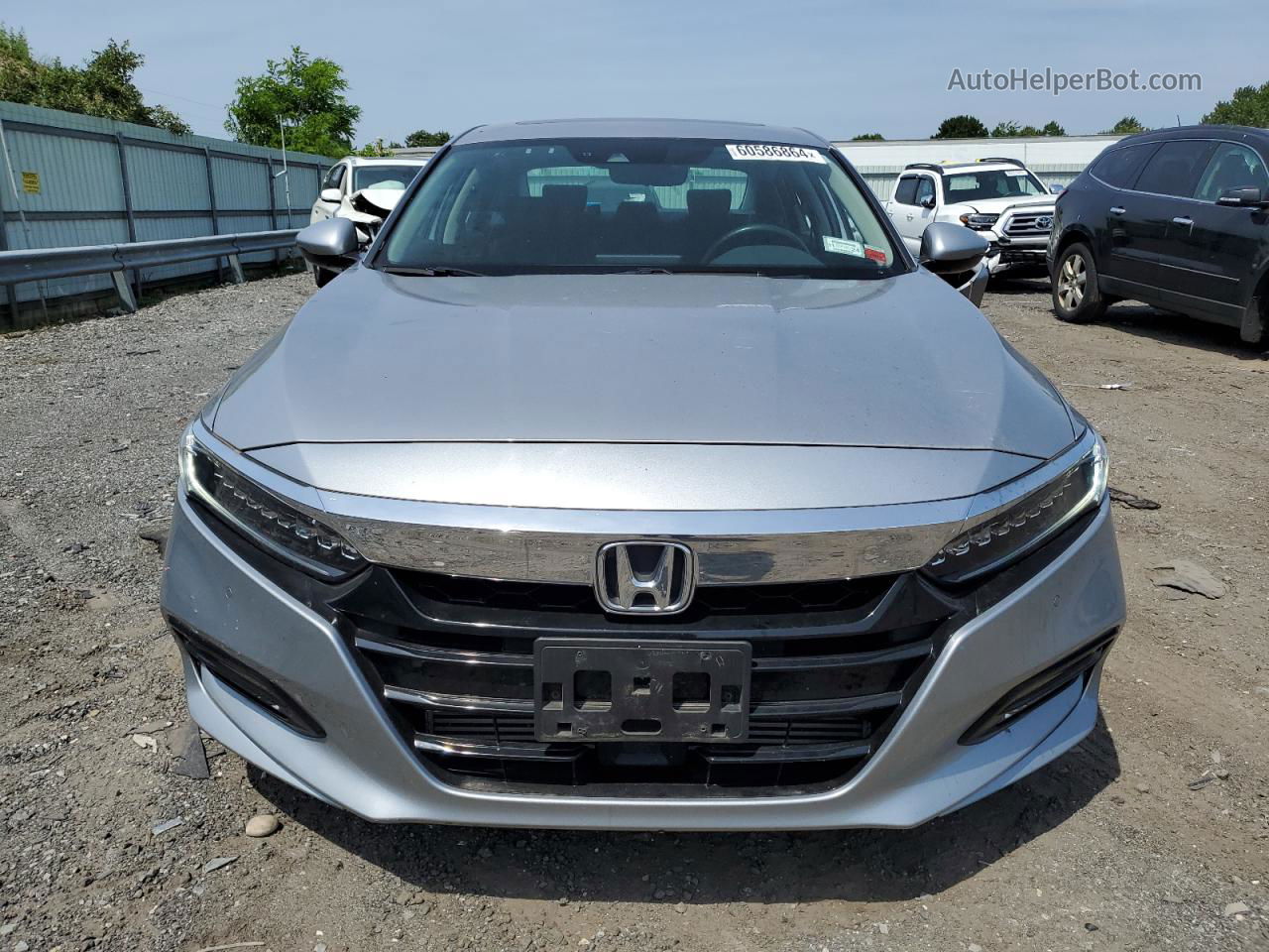 2018 Honda Accord Touring Серебряный vin: 1HGCV2F93JA011751