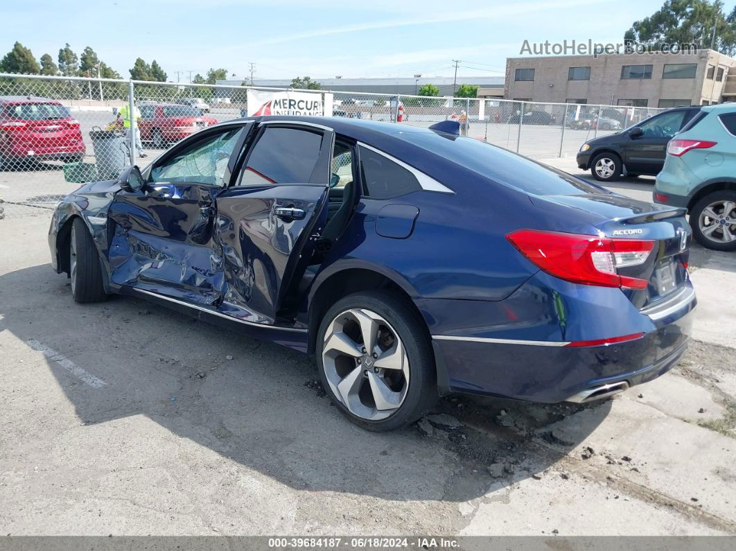 2018 Honda Accord Touring 2.0t Blue vin: 1HGCV2F93JA032163