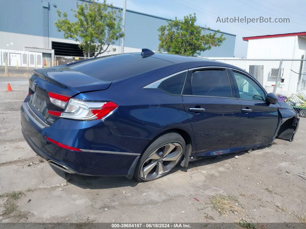 2018 Honda Accord Touring 2.0t Blue vin: 1HGCV2F93JA032163