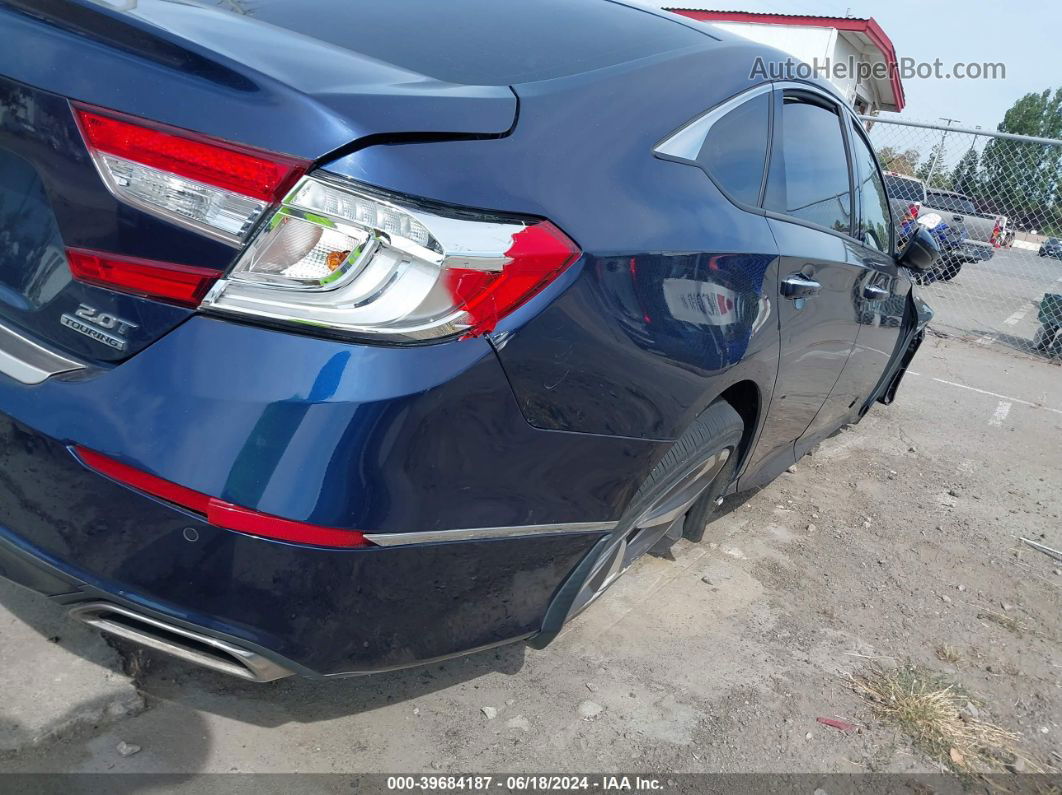 2018 Honda Accord Touring 2.0t Blue vin: 1HGCV2F93JA032163