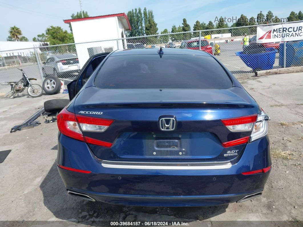 2018 Honda Accord Touring 2.0t Синий vin: 1HGCV2F93JA032163