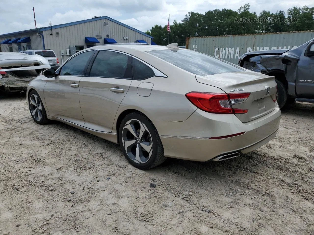 2019 Honda Accord Touring Beige vin: 1HGCV2F93KA028454