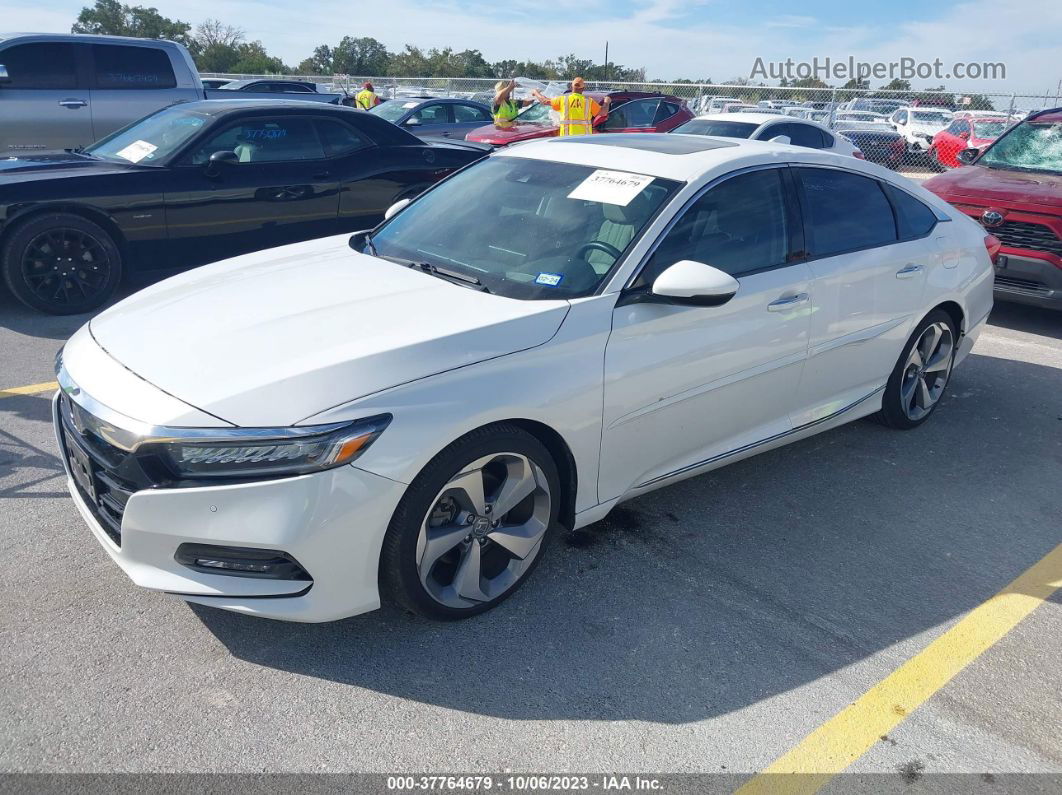 2019 Honda Accord Touring 2.0t White vin: 1HGCV2F94KA017592