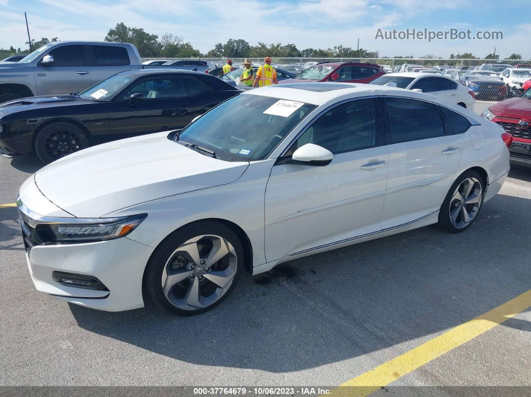 2019 Honda Accord Touring 2.0t White vin: 1HGCV2F94KA017592