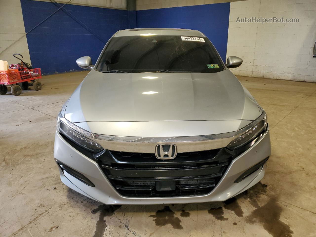 2019 Honda Accord Touring Silver vin: 1HGCV2F95KA007248