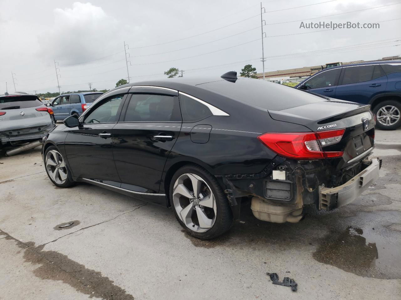 2018 Honda Accord Touring Blue vin: 1HGCV2F96JA008861