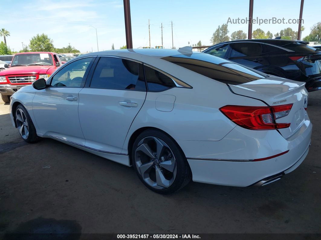 2019 Honda Accord Touring 2.0t White vin: 1HGCV2F96KA021207