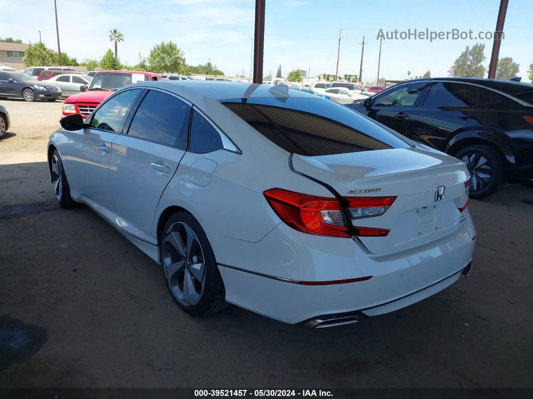 2019 Honda Accord Touring 2.0t White vin: 1HGCV2F96KA021207