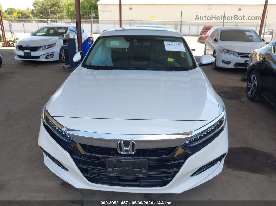 2019 Honda Accord Touring 2.0t White vin: 1HGCV2F96KA021207