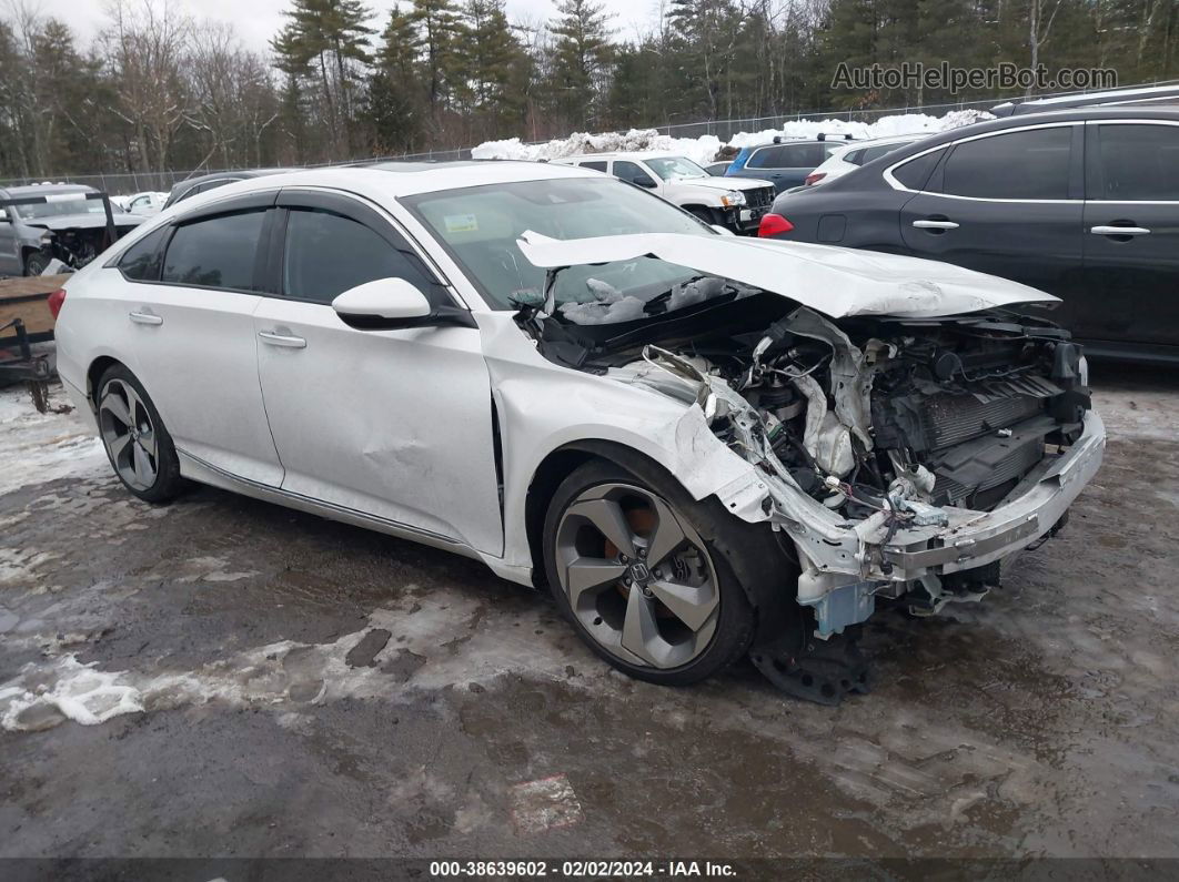 2018 Honda Accord Touring 2.0t White vin: 1HGCV2F97JA050472