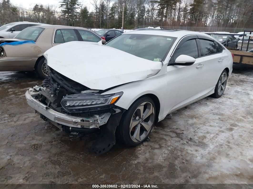 2018 Honda Accord Touring 2.0t White vin: 1HGCV2F97JA050472