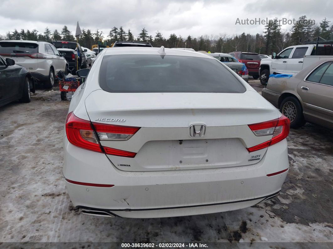 2018 Honda Accord Touring 2.0t White vin: 1HGCV2F97JA050472