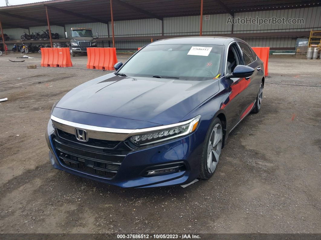 2019 Honda Accord Sedan Touring 2.0t Blue vin: 1HGCV2F97KA030935