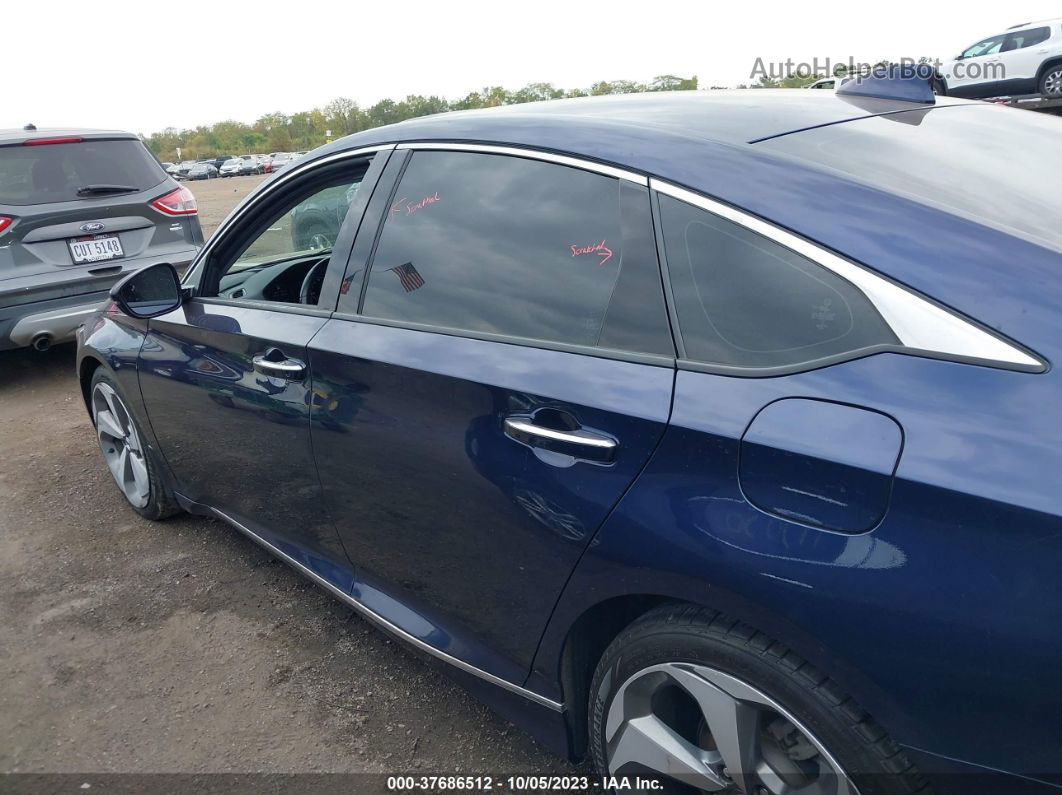 2019 Honda Accord Sedan Touring 2.0t Blue vin: 1HGCV2F97KA030935